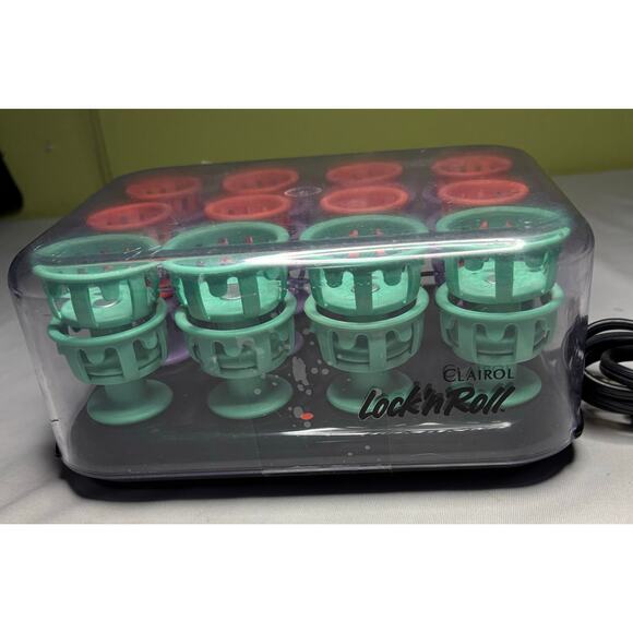 Clairol Lock N Roll Hot Hair Curlers Rollers Pageant 24 Spoolies Model BT3 - Picture 1 of 5